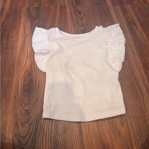 Zara White Ruffled Tank Top